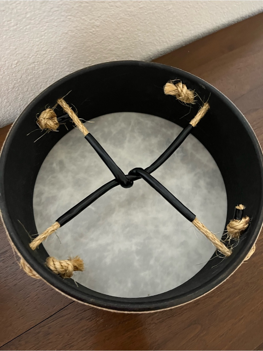 Remo Buffalo Drumhead Hand Drum - Natural Beige— no drumstick - Picture 4 of 7